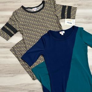 Two brand new LuLaRoe Julia dresses